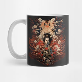 Young Samurai Prince Vintage Japanese Kabuki-style Art Mug